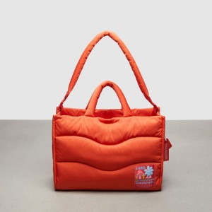 Coach Coachtopia Loop Tote With Wavy Quilting Arancioni | COH865011