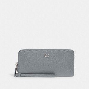 Coach Continental Wallet Argento Grigie Blu | COH865635