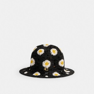 Coach Daisy Crochet Bucket Hat Nere | COH866416