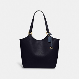 Coach Day Tote Bag Blu Marino | COH865012
