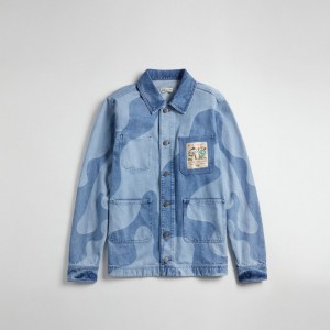 Coach Denim Jacket In Wavy Wash Blu Colorate | COH865926