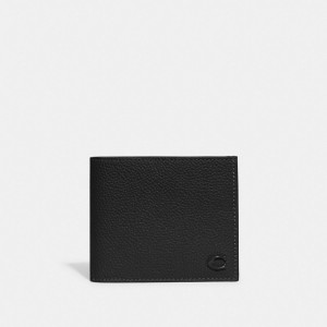Coach Double Billfold Wallet Nere | COH866708