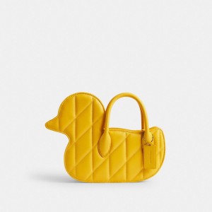 Coach Duck Bag With Quilting Gialle | COH864913