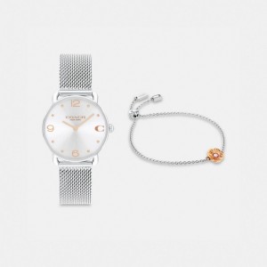 Coach Elliot Watch Gift Set, 28 Mm Grigie | COH866295