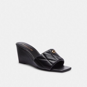 Coach Emma Wedge With Quilting Nere | COH865863