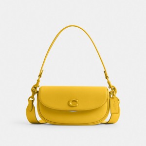 Coach Emmy Saddle Bag 23 Argento | COH864922