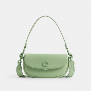 Coach Emmy Saddle Bag 23 Argento | COH865227