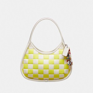 Coach Ergo Bag In Checkerboard Patchwork Upcrafted Leather Gialle Chiaro | COH864811