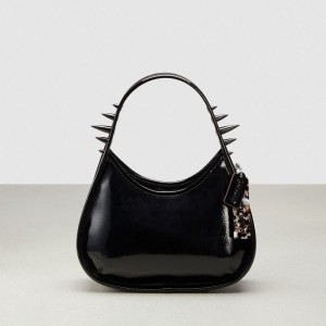 Coach Ergo Bag In Crinkle Patent Coachtopia Leather: Spikes Nere | COH864837