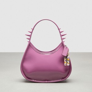 Coach Ergo Bag In Crinkle Patent Coachtopia Leather: Spikes Viola | COH864779