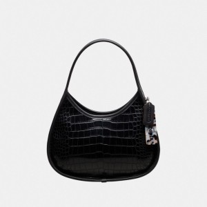 Coach Ergo Bag In Croc Embossed Coachtopia Leather Nere | COH864972