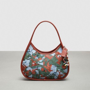 Coach Ergo Bag In Patchwork Upcrushed Upcrafted Leather Verdi Indaco Colorate | COH864824