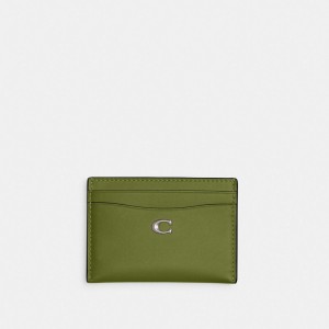 Coach Essential Card Case Argento Verdi Chiaro | COH865652