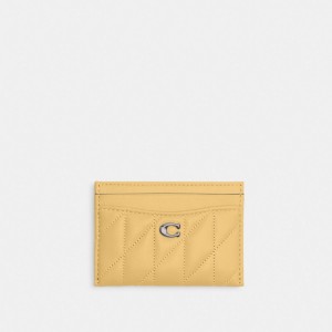 Coach Essential Card Case With Pillow Quilting Argento | COH865659
