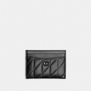 Coach Essential Card Case With Pillow Quilting Blu Grigie Nere | COH865679
