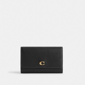Coach Essential Medium Flap Wallet Nere | COH865507