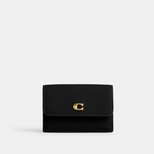 Coach Essential Mini Trifold Wallet Nere | COH865556