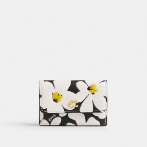 Coach Essential Mini Trifold Wallet With Floral Print Colorate | COH865590