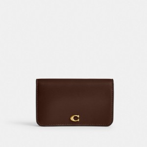 Coach Essential Slim Card Case Cioccolato | COH865653