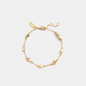 Coach Garden Charms Bracelet Oro Colorate | COH866129