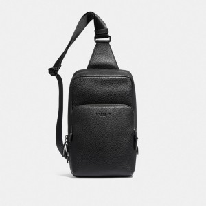Coach Gotham Pack Nere Rame Nere | COH866587