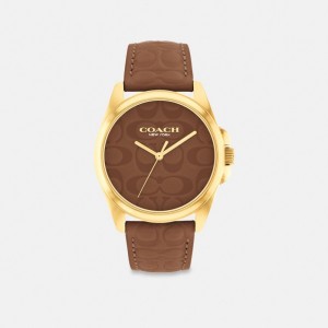 Coach Greyson Watch, 36 Mm Marroni | COH866294
