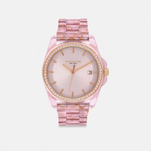 Coach Greyson Watch, 36 Mm Rosa | COH866293