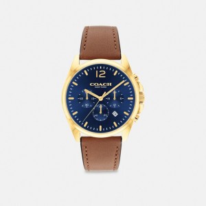 Coach Greyson Watch, 43 Mm Marroni | COH866255
