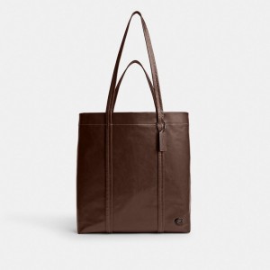 Coach Hall Tote Bag 33 Cioccolato | COH865003