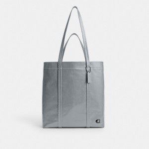 Coach Hall Tote Bag 33 Grigie Blu | COH865075