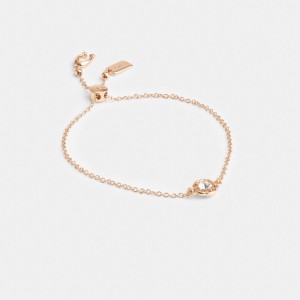 Coach Halo Tea Rose Slider Bracelet Rosa Oro | COH866128