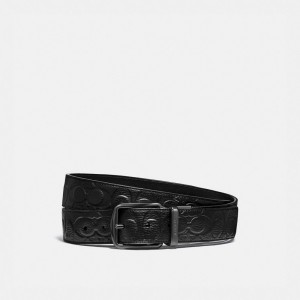 Coach Harness Buckle Cut To Size Reversible Belt, 38 Mm Nere | COH866995