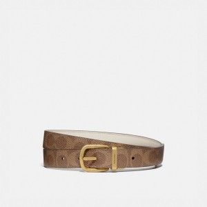 Coach Harness Buckle Reversible Belt, 25 Mm Marroni | COH866318