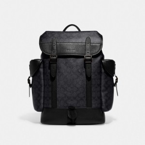 Coach Hitch Backpack In Signature Canvas Grigie | COH866506