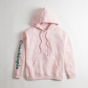 Coach Hoodie In 100% Recycled Cotton: 3 Clouds Rosa Colorate | COH866898