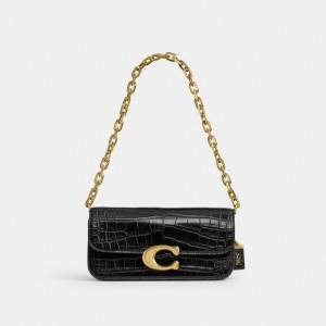 Coach Idol Bag 23 In Alligator Nere | COH864880