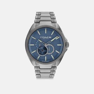 Coach Jackson Automatic Watch, 45 Mm Grigie Blu | COH866962
