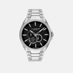 Coach Jackson Automatic Watch, 45 Mm Grigie | COH866990