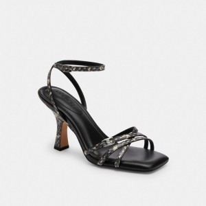 Coach Kelsey Sandal In Snakeskin Beige | COH865758