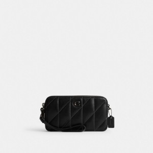 Coach Kira Crossbody Bag With Pillow Quilting Blu Grigie Nere | COH865624