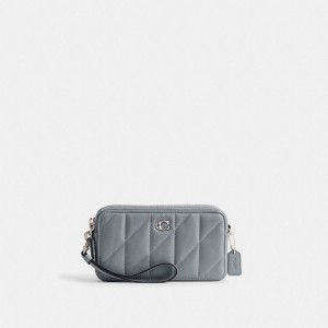 Coach Kira Crossbody Bag With Pillow Quilting Argento Grigie Blu | COH865630
