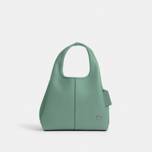 Coach Lana Shoulder Bag 23 Argento Verde Acqua | COH865401