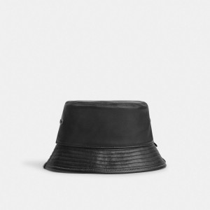 Coach Leather Bucket Hat Nere | COH867039