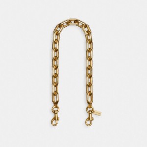 Coach Link Chain Strap Oro | COH866429