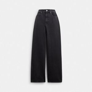 Coach Loose Fit Jeans In Organic Cotton Nere | COH866034