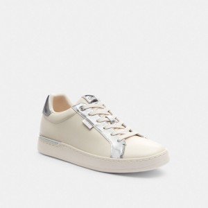 Coach Lowline Low Top Sneaker Argento | COH865827
