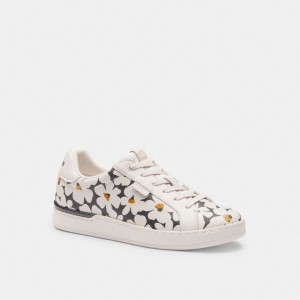 Coach Lowline Low Top Sneaker With Floral Print Colorate | COH865834