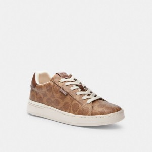 Coach Lowline Luxe Low Top Sneaker Marroni | COH865830