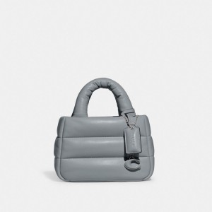 Coach Mini Pillow Tote Bag Argento Grigie Blu | COH865225