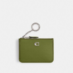 Coach Mini Skinny Id Case Argento Verdi Chiaro | COH865533